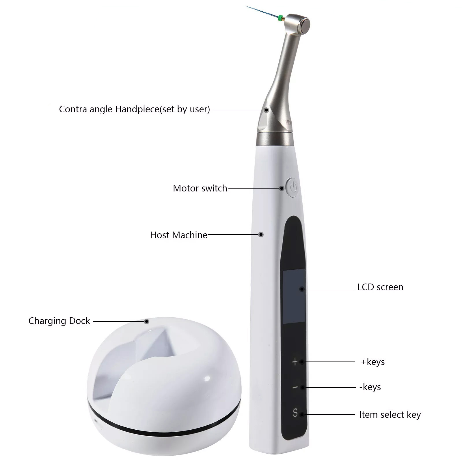 XLY XLY-Q200C Dental Wireless Endo Motor with Apex Locator 